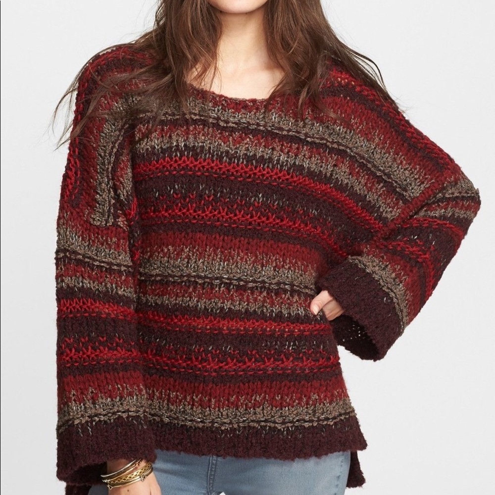 Free People Slouchy Pullover Sweater